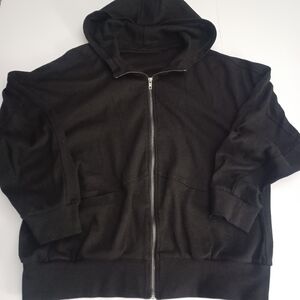 Amazon Thermal Athletic Zip Front Hoodie Unisex Sz L